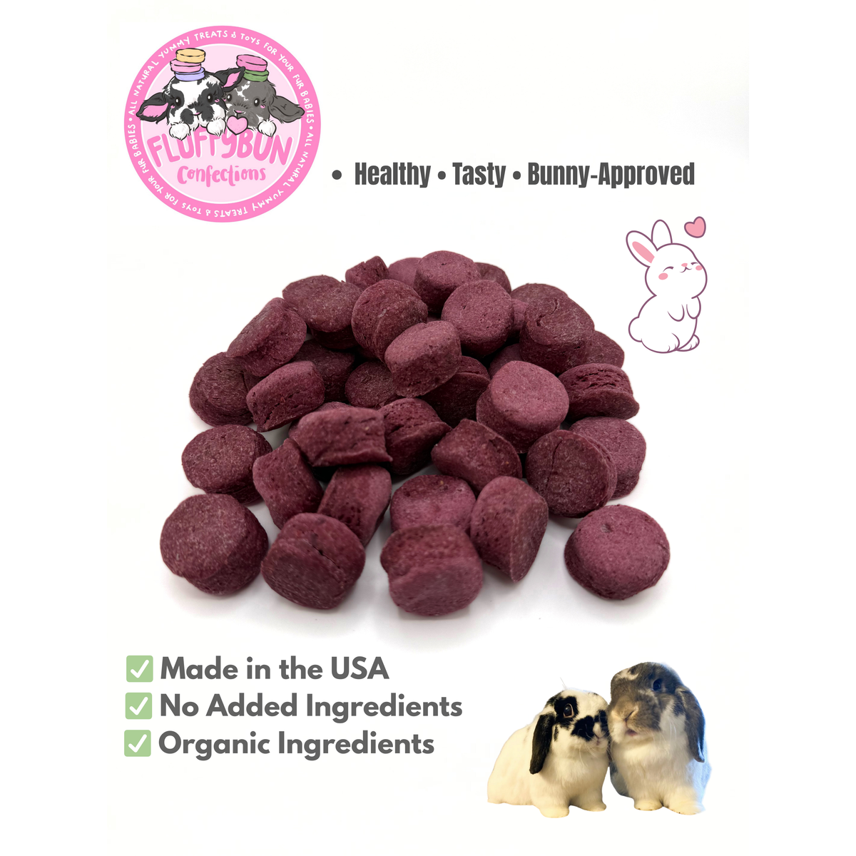 Cranberry Macarons | 100% Organic and Healthy Treats for Rabbits, Guin ...