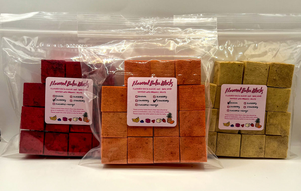 Flavored Balsa Blocks Discounted Bundle | 100% Natural Chews | Bunny T ...