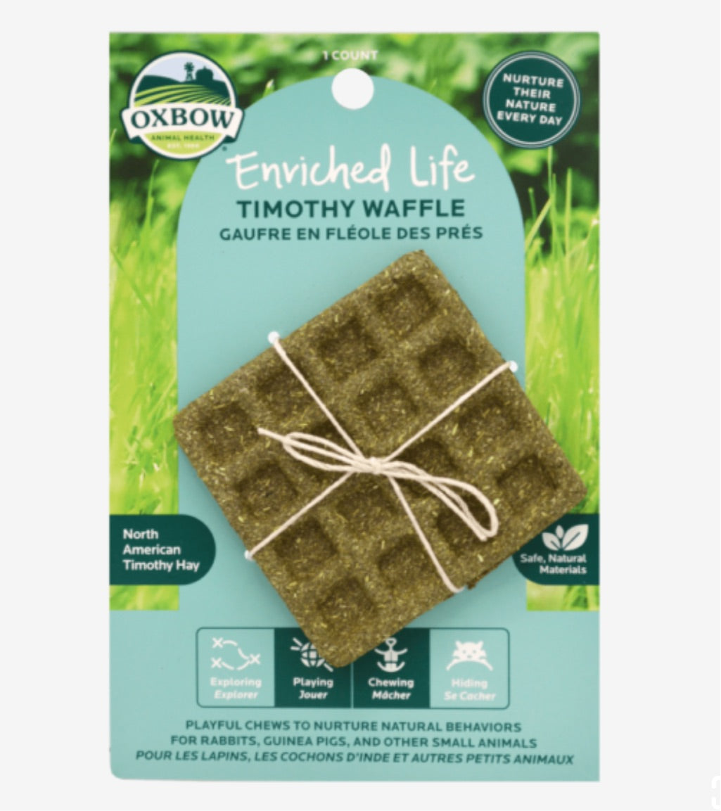 Oxbow Safe Oxbow Enriched Life Timothy Waffle | All Natural and Safe for Rabbits ...